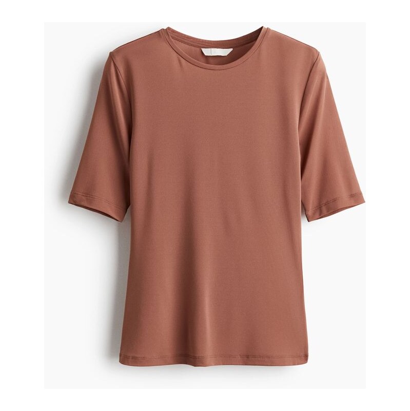 H&M - Přiléhavé tričko - béžová 108137406