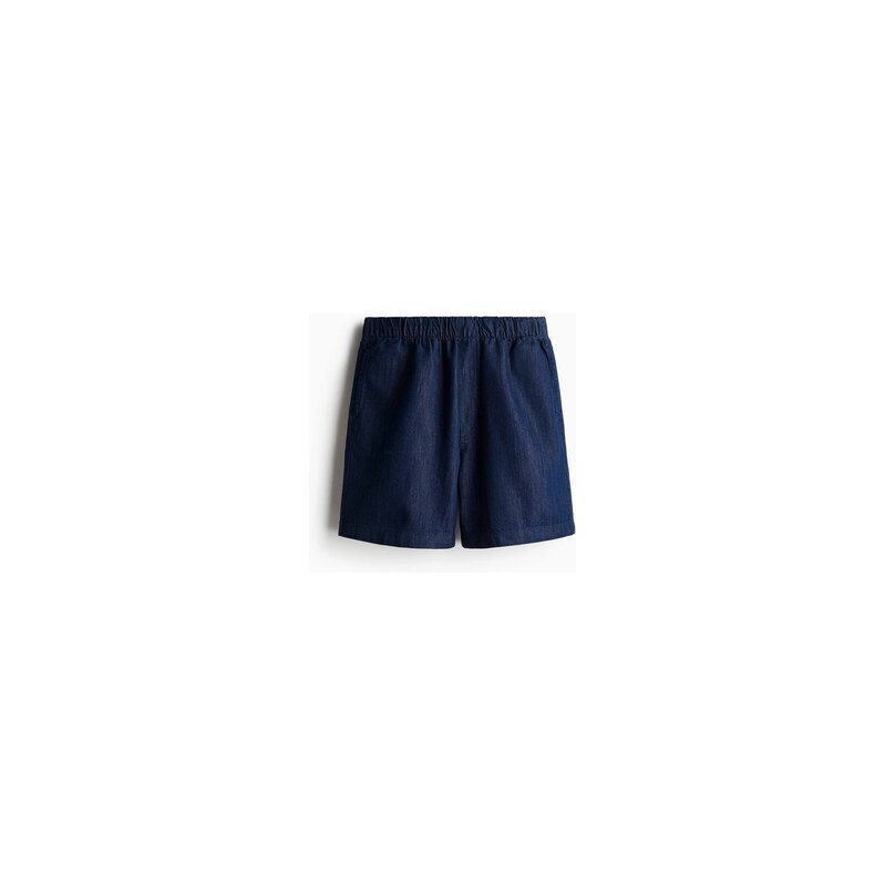 H&M - Džínové šortky Baggy - Námořnická Modř