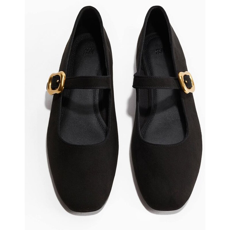 H&M - Balerínky Mary Jane - Černá