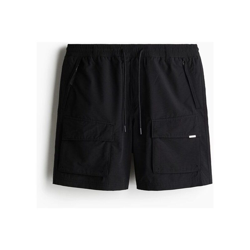 H&M - Šortky cargo - Černá