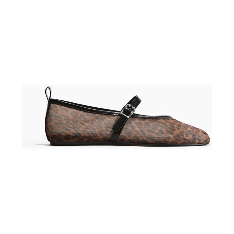 H&M - Balerínky Mary Jane zesíťoviny - béžová 108137830