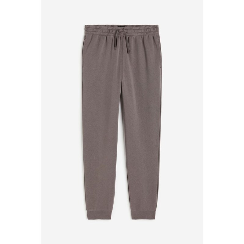 H&M - Teplákové kalhoty Regular Fit - Tmavá Šedobéžová