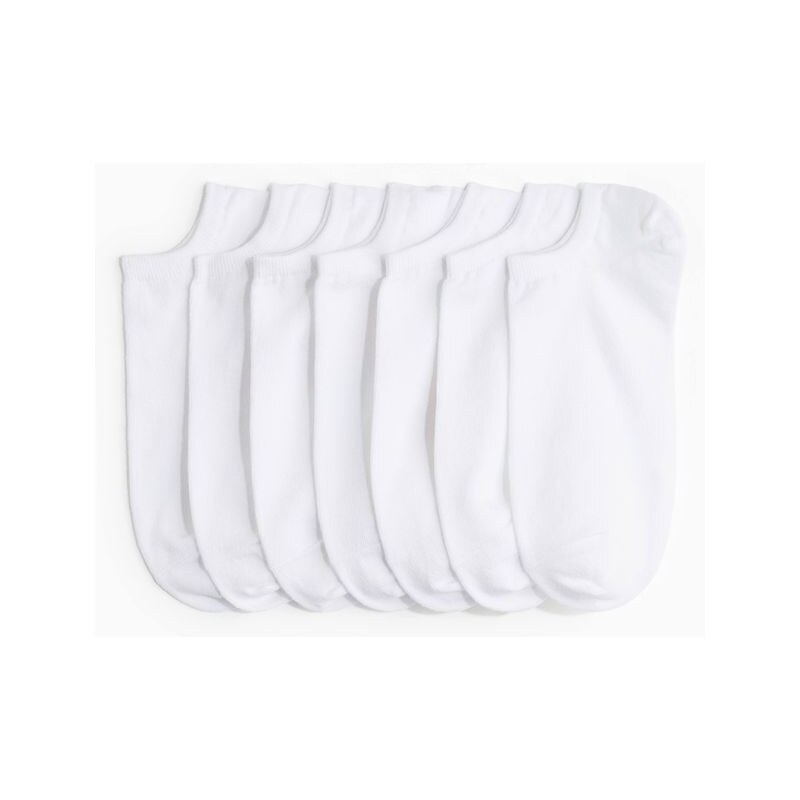 H&M - Sportovní ponožky 7 párů - bílá 108137941