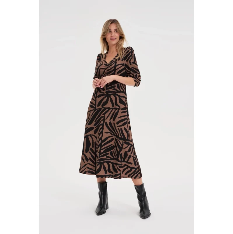 Marisse WOMENS DRESS Z-SU-4802 COFFEE