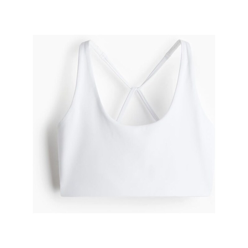 H&M - Sportovní podprsenka Light Support SoftMove - Bílá