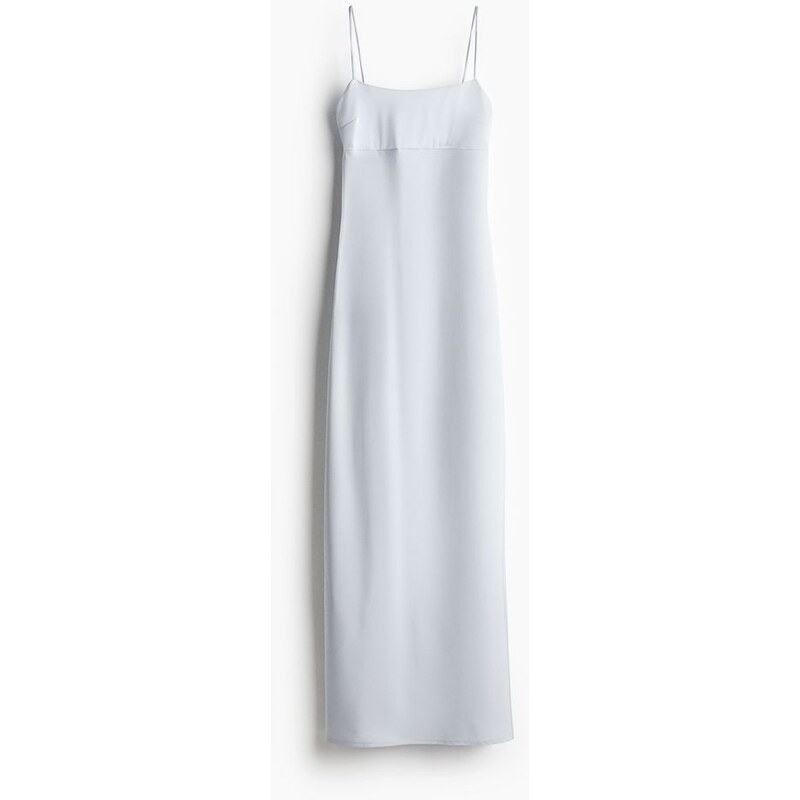 H&M - Maxišatys vázacími detaily - Bledá Modrá