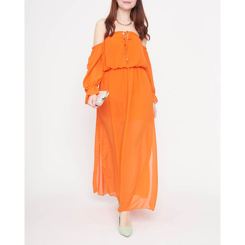 Resti Womens orange maxi Spanish dress - Clothing 108139959