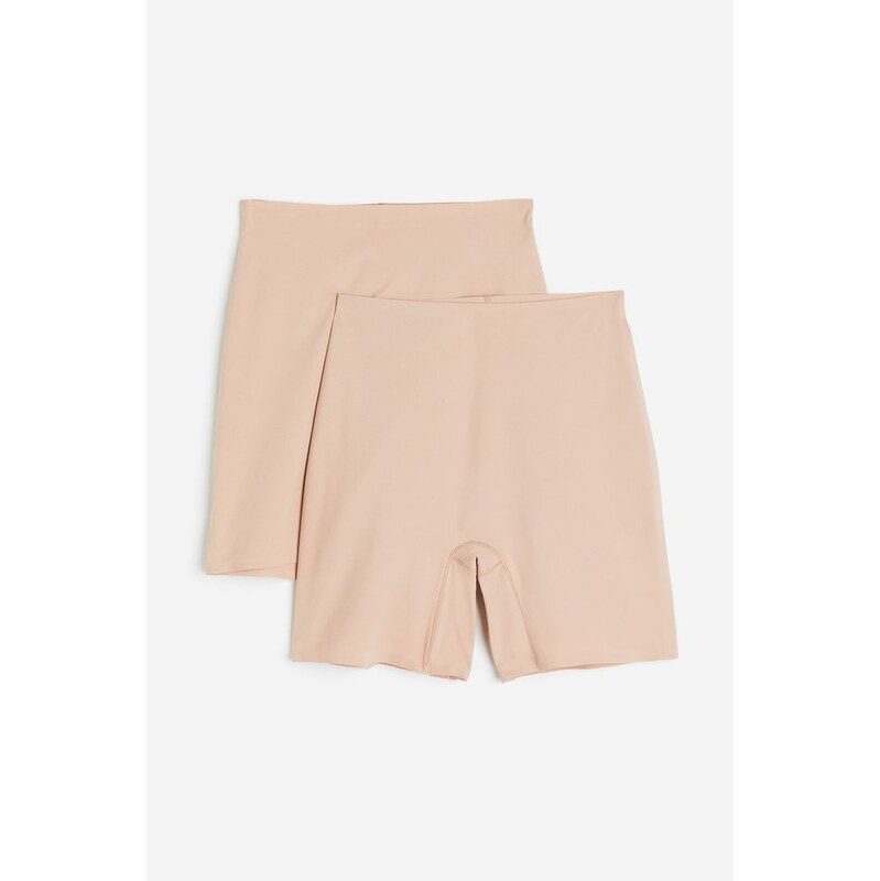 H&M - Šortky biker 2 kusy - Světle Béžová