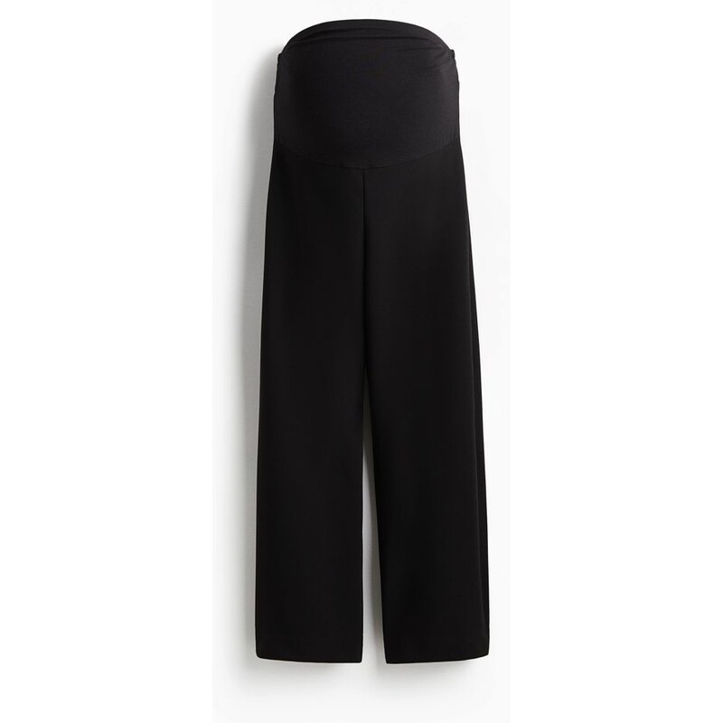 H&M - MAMA Ankle-length interlock trousers - Černá
