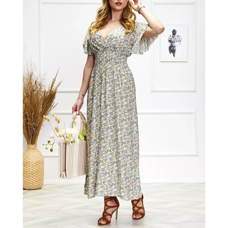 Resti Womens floral midi dress in purple - Clothing 108139990