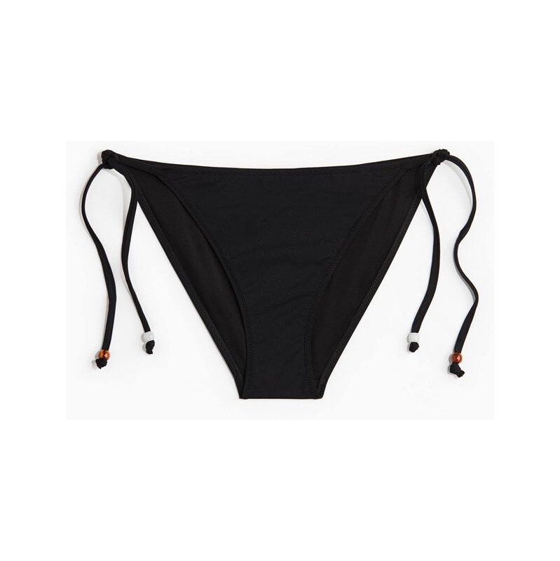 H&M - Zavazovací bikinové kalhotky tanga - černá 108138135