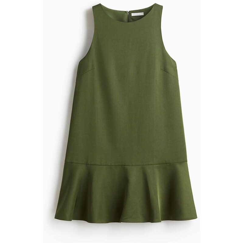 H&M - Šaty áčkový střih - Tmavě Zelená