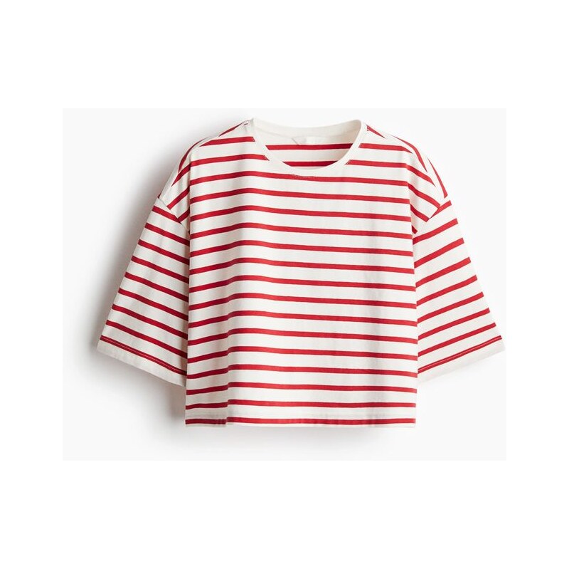 H&M - Tričko boxy - červená 108138555