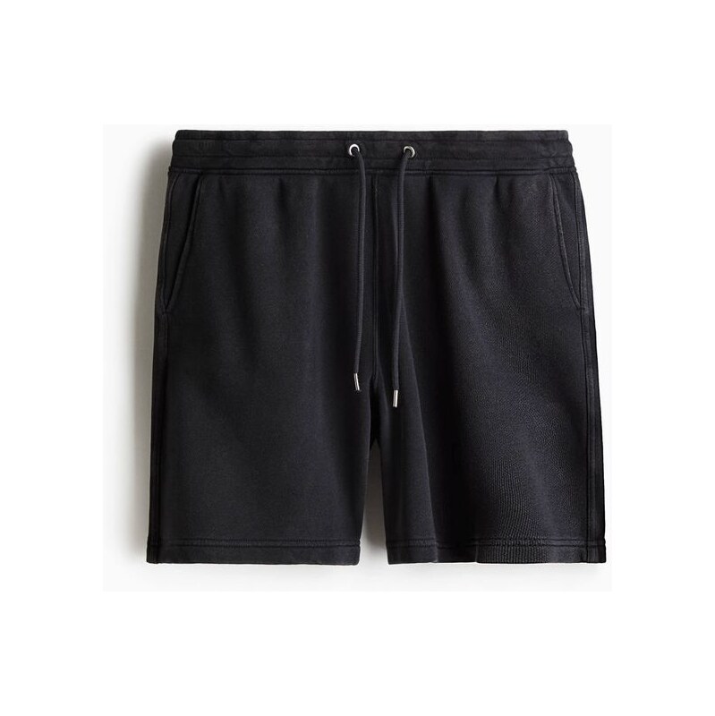 H&M - Teplákové šortky Regular Fit - Černá
