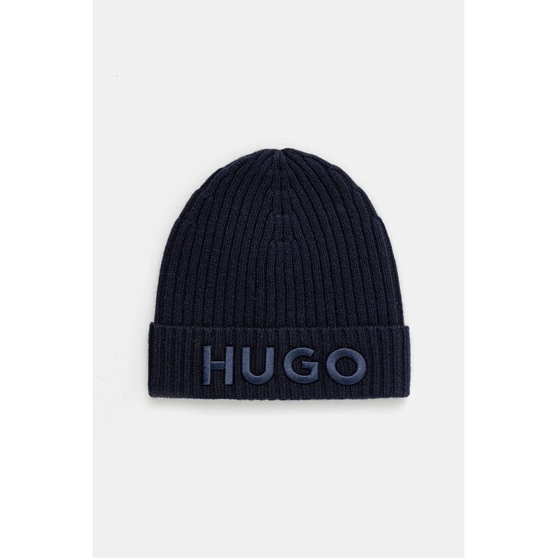 HUGO Vlněná čepice HUGO Unisex-X565-7