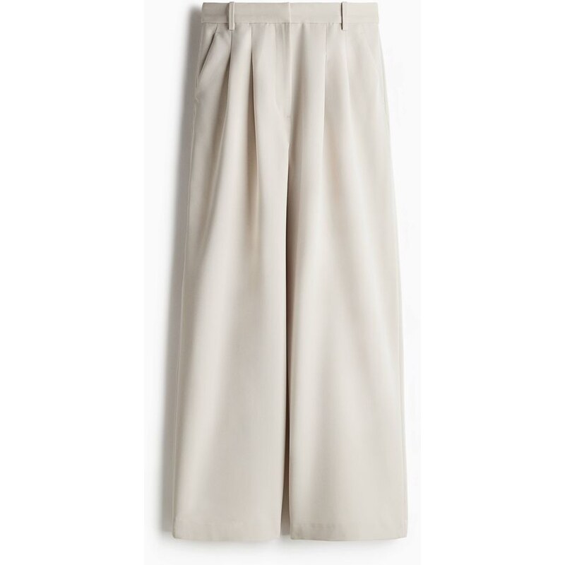 H&M - Široké kalhoty - hnědá 108140284