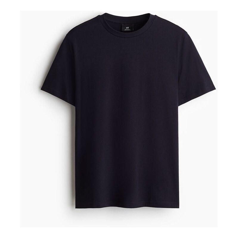 H&M - Tričko Regular Fit - Námořnická Modř
