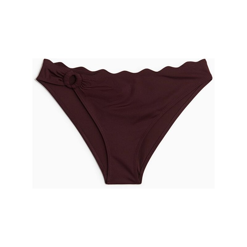 H&M - Bikinové kalhotky Cheeky - Vínová