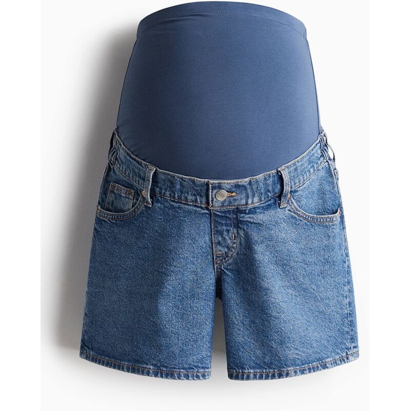 H&M - MAMA Džínové šortky - modrá 108140836