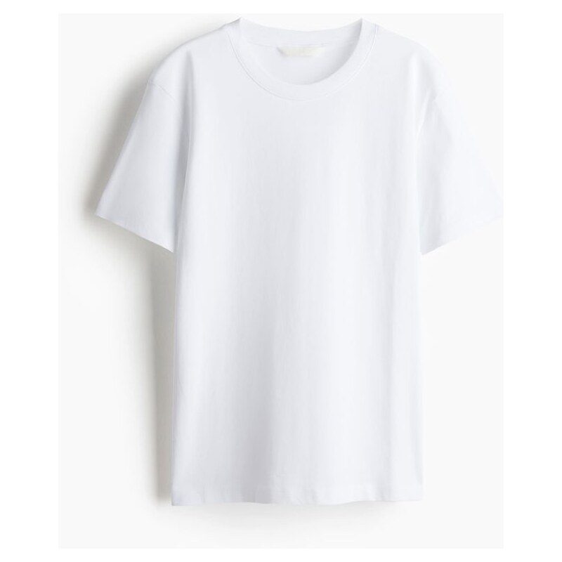 H&M - Bavlněné tričko - Bílá