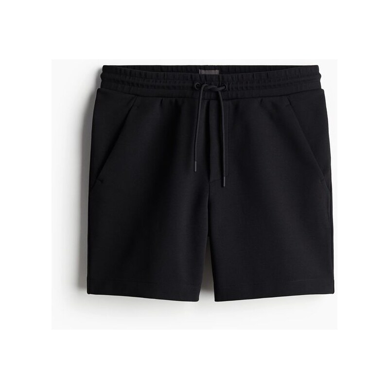 H&M - Teplákové šortky Regular Fit - Černá