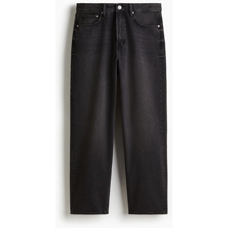 H&M - Loose Jeans - Černá