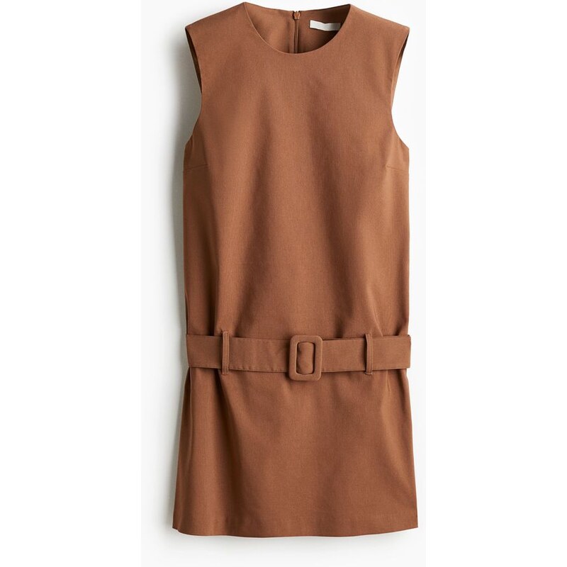 H&M - Minišatys páskem - Hnědá
