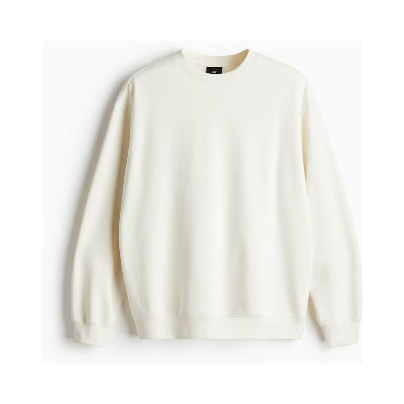 H&M - Mikina Loose Fit - Krémová