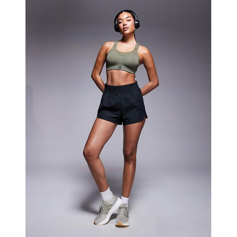 adidas performance adidas Training Pacer high waisted 3 shorts in 108143461