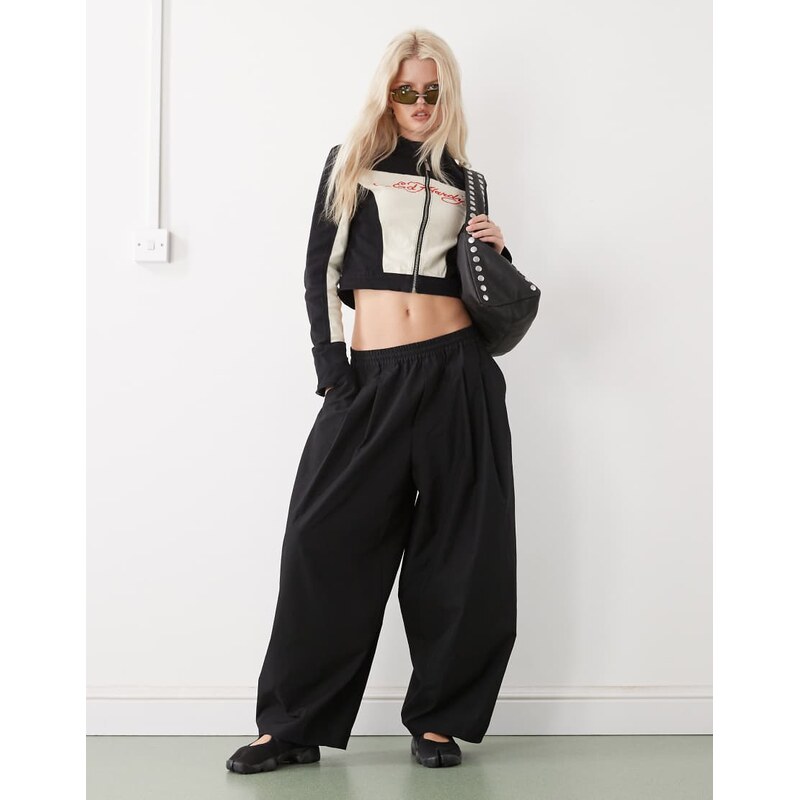 COLLUSION balloon leg trouser in black 109527426