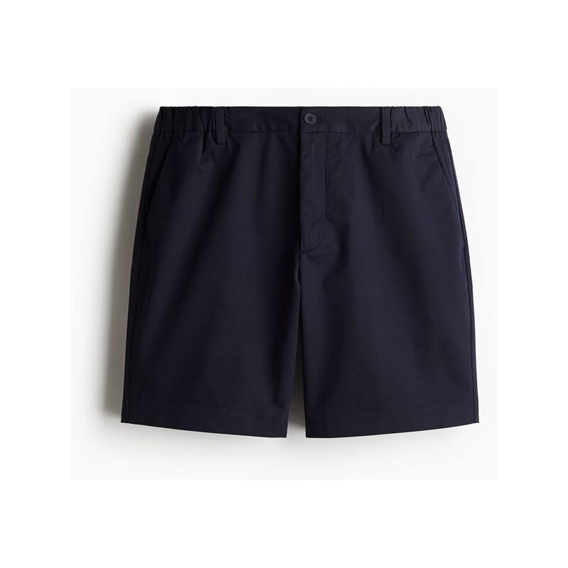 H&M - Šortky chino Regular Fit - Námořnická Modř