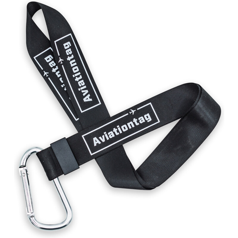 Klíčenka na krk AviationTag Lanyard černá 75539647
