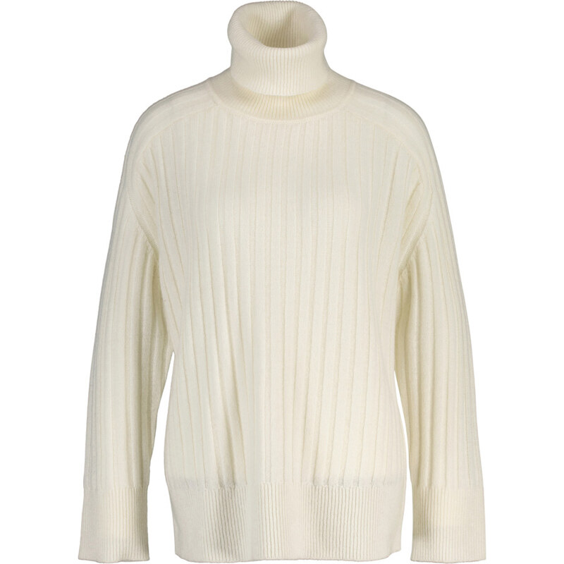 ROLÁK GANT WOOL RIBBED TURTLENECK CREAM 108147448