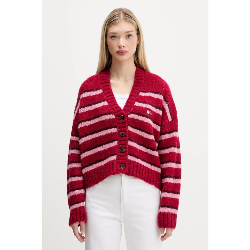 Tommy Jeans Kardigan s příměsí vlny Tommy Jeans
