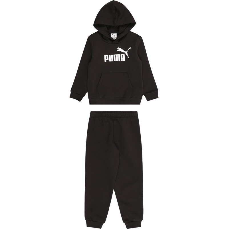 PUMA Joggingová souprava Essentials No.1 černá / bílá