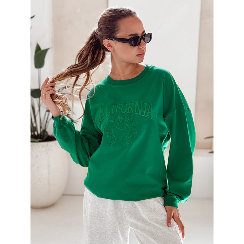 Dámská oversize mikina CALIFORNIA DREAM Barva béžová DSTREET BY1194 108712373
