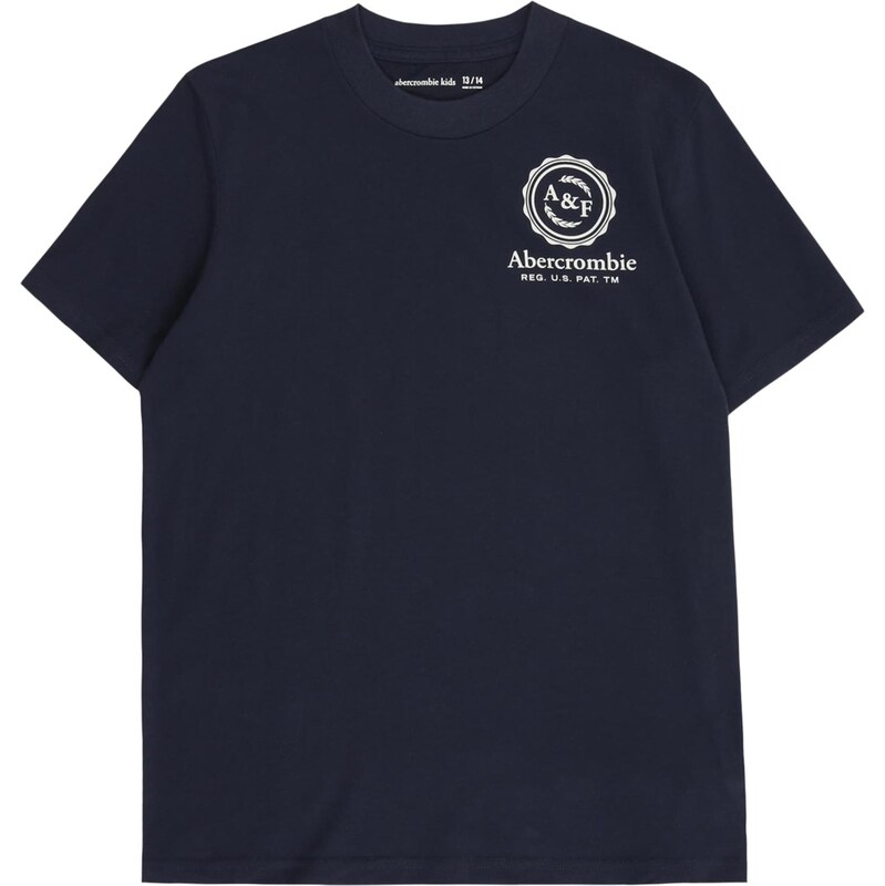 Abercrombie & Fitch Tričko FOOTHILLS námořnická modř / bílá