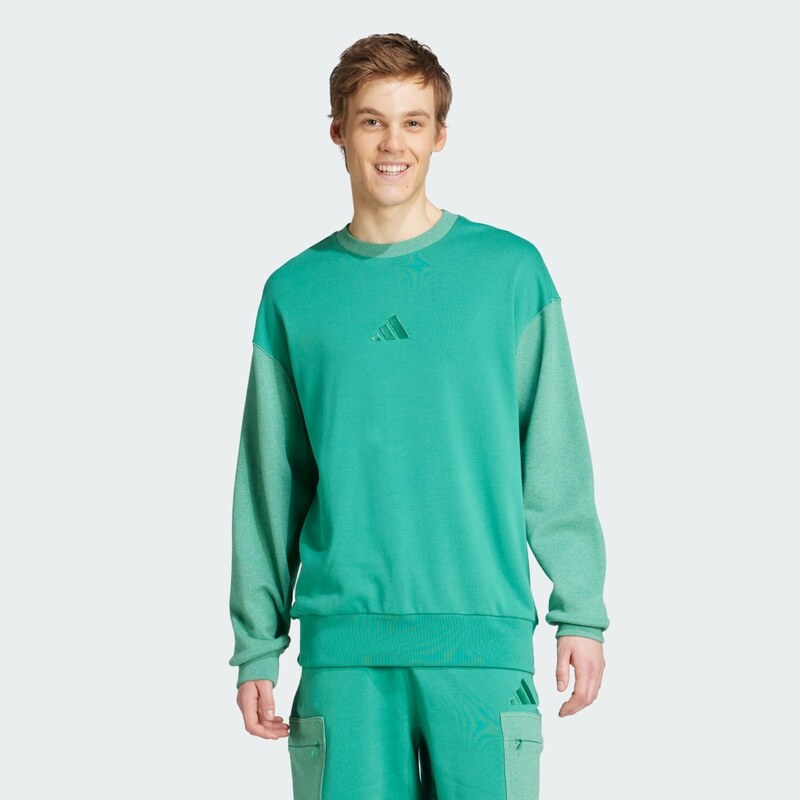 Adidas Mikina All SZN French Terry Colorblock Crew