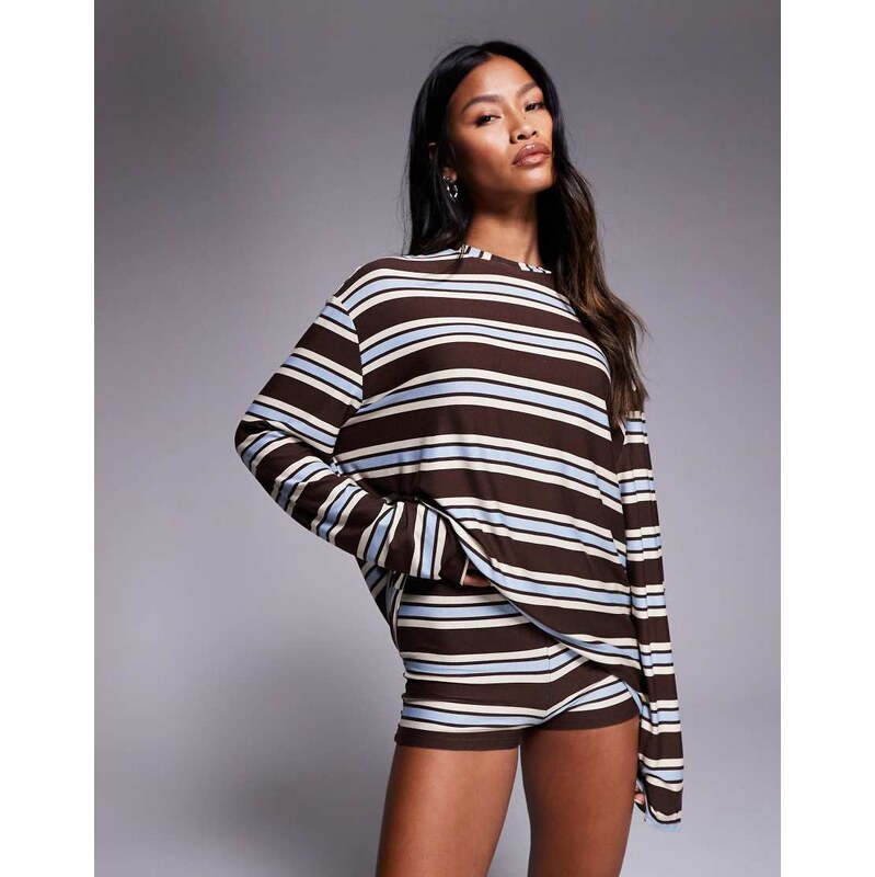 Kaiia exclusive super soft jersey crew neck oversized long