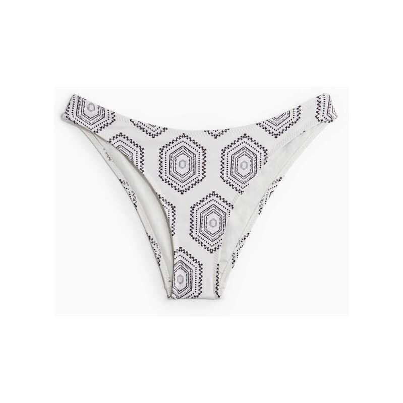 H&M - Bikinové kalhotky Cheeky - bílá 108135305