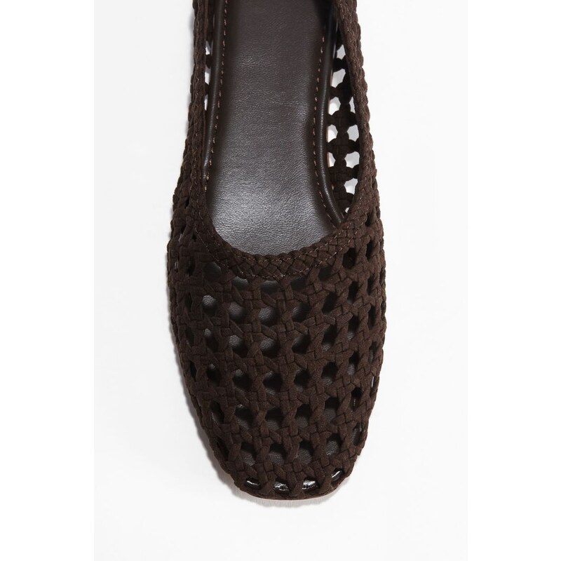 H&M - Splétané balerínky - hnědá 108136794