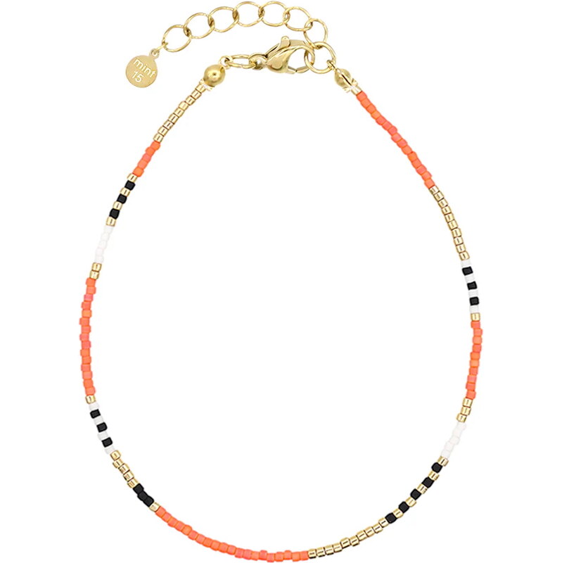 Mint15 Náramek na nohu DELICATE Orange Gold 108150014