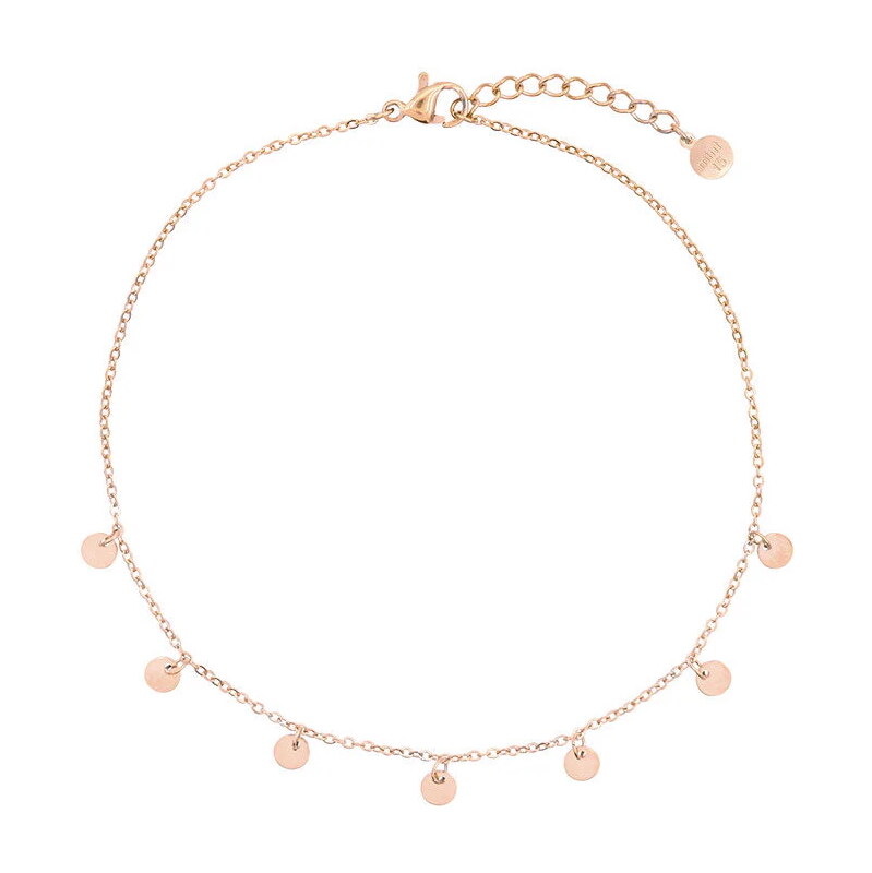 Mint15 Náramek na nohu Tiny Coins Rose Gold 108150018