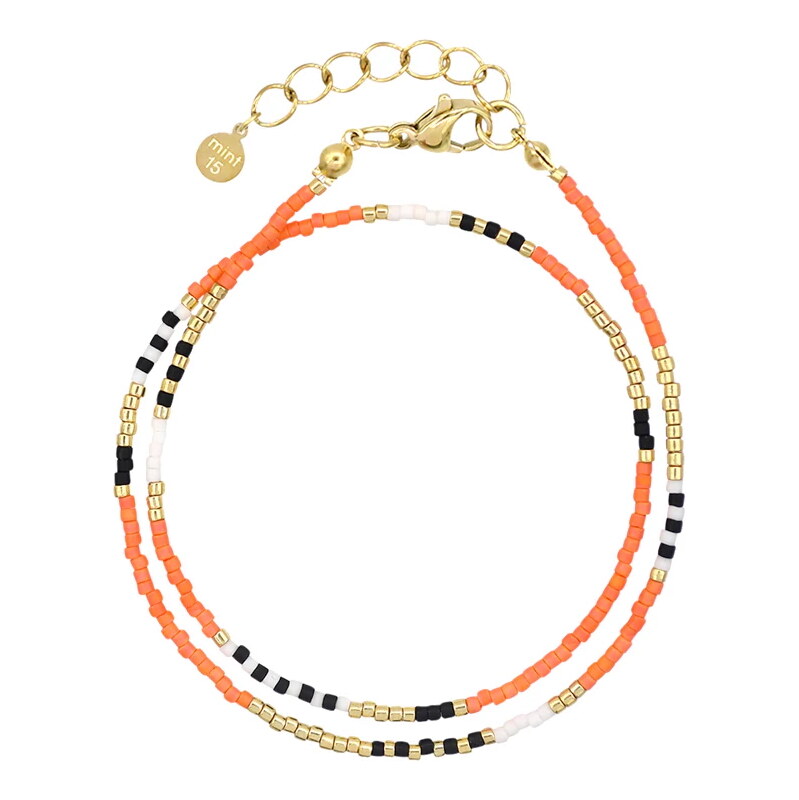 Mint15 Miyuki wrap náramek Delicate Orange Gold 108150219