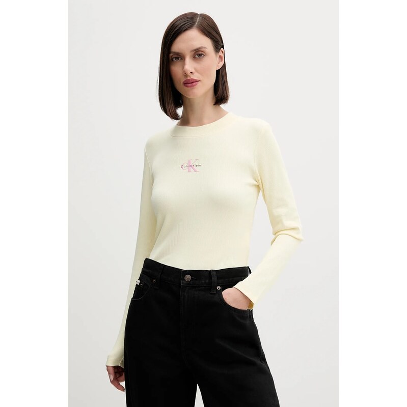 Tričko s dlouhým rukávem Calvin Klein Jeans