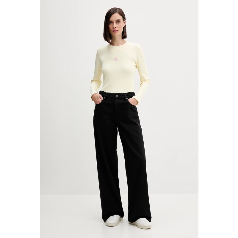 Tričko s dlouhým rukávem Calvin Klein Jeans