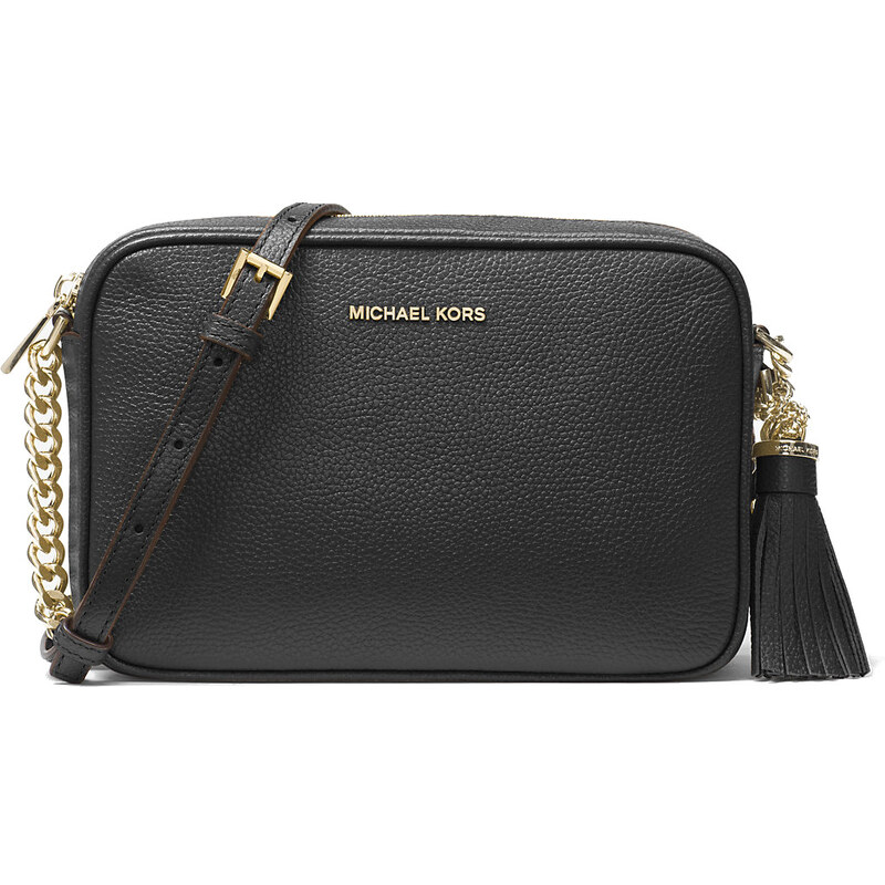 Michael Kors kožená kabelka Ginny černá 108150559