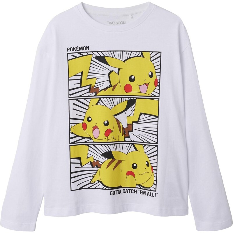 TWO SOON Tričko Pokémon žlutá / červená / černá / bílá