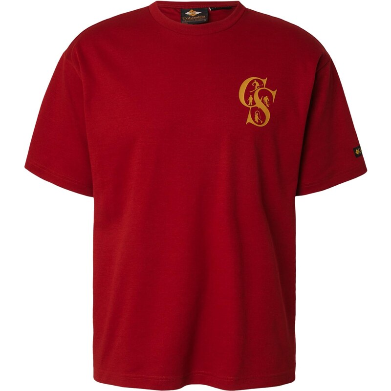 COLUMBIA Funkční tričko 'CSC Heritage' hořčicová / červená / černá / offwhite