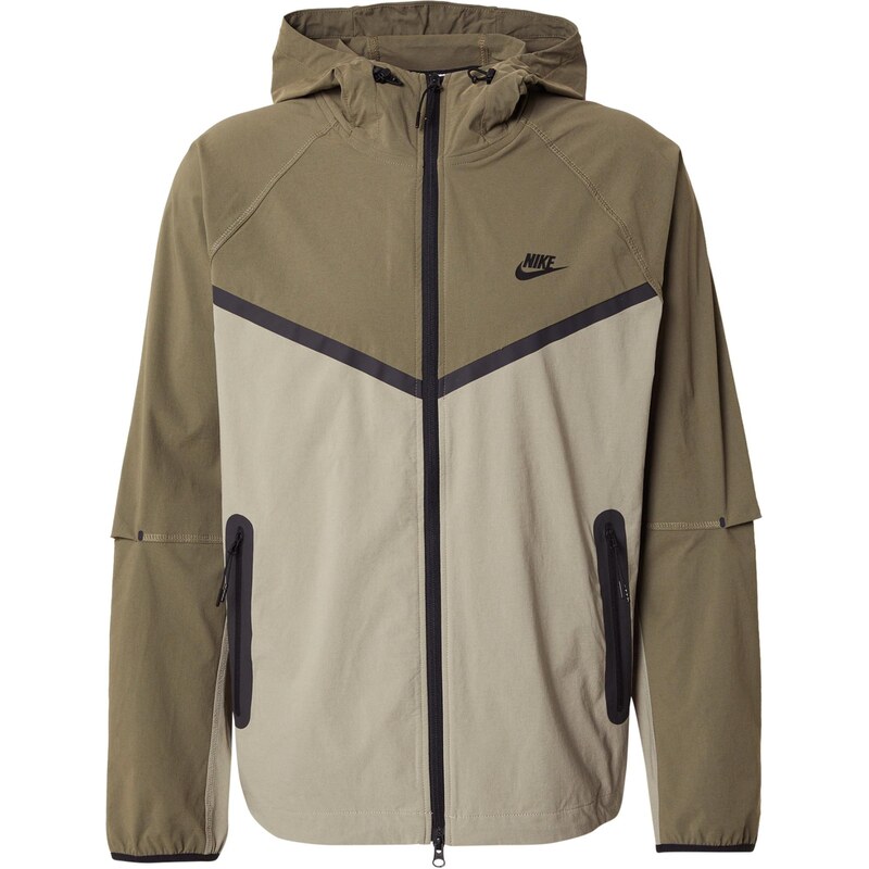 Nike Sportswear Přechodná bunda khaki / olivová / černá